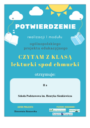 Czytam z klasa Modul I1a