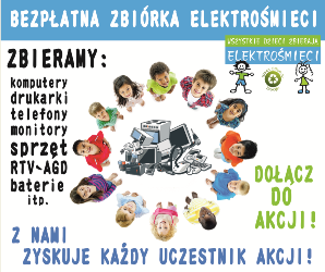 m dzieci elektrosmieci plakat