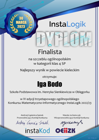 m dyplom instalogik 4 iga bodo