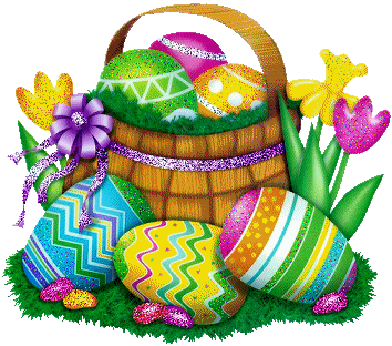 gify brokatowe koszyk wielkanocny