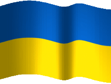 ukrainian waving flag